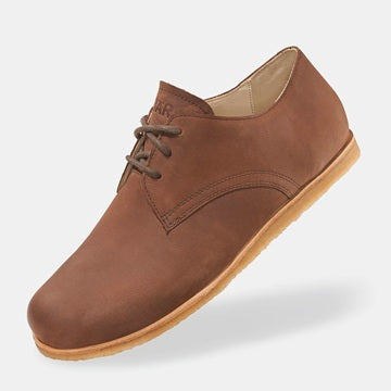 Clint Dunkelbraun - Hochwertiger Herrenschuh mit Naturkrepp-Sohle