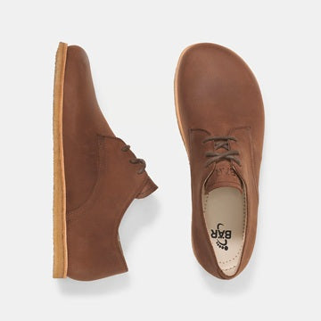 Clint Dunkelbraun - Hochwertiger Herrenschuh mit Naturkrepp-Sohle