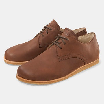 Clint Dunkelbraun - Hochwertiger Herrenschuh mit Naturkrepp-Sohle