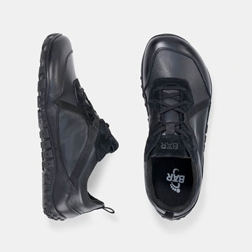 Junis Schwarz - Sportlicher Barfuß-Sneaker aus soften Lederkombinationen