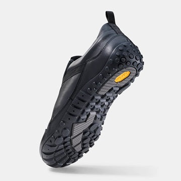 Junis Schwarz - Sportlicher Barfuß-Sneaker aus soften Lederkombinationen