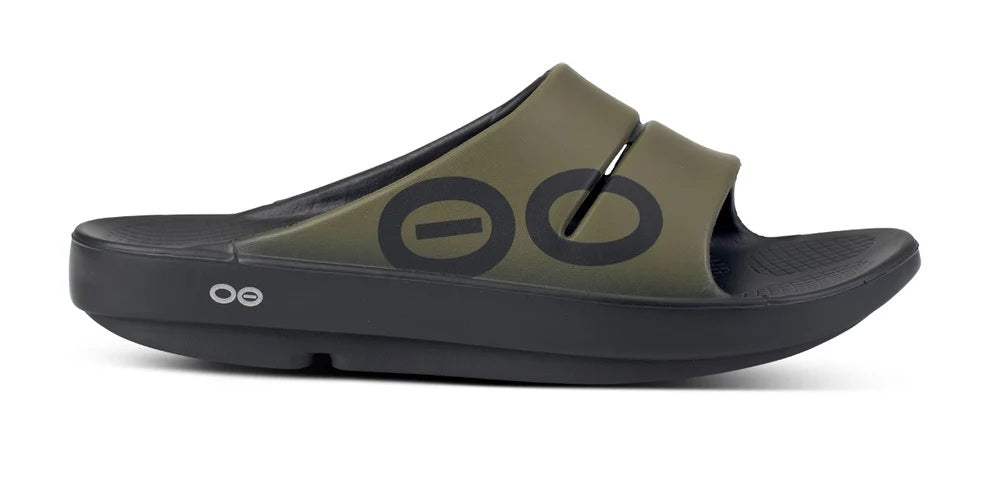 OOAHH Sport Tactical Green - OOFOS Herren -Slide Sandale