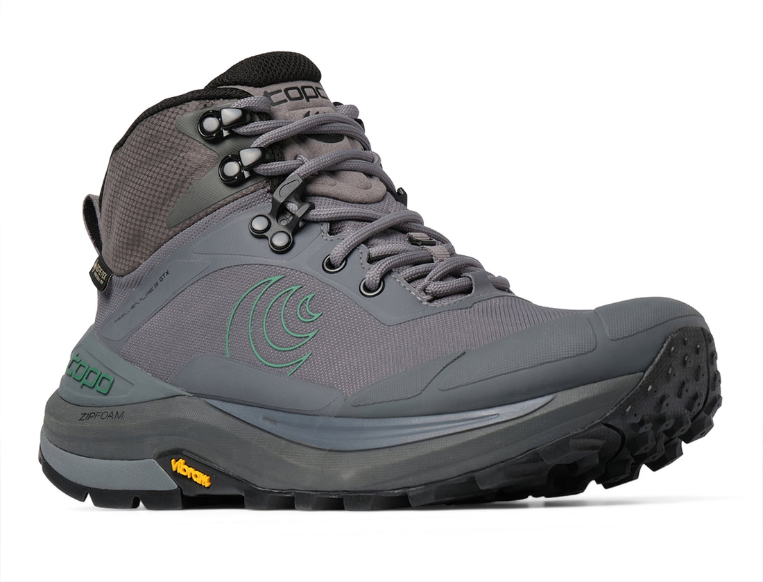 Topo Athletic Trailventure 3 WP Charcoal Green  – Damen Wanderschuhe - Wasserdichter Komfort für jedes Abenteuer