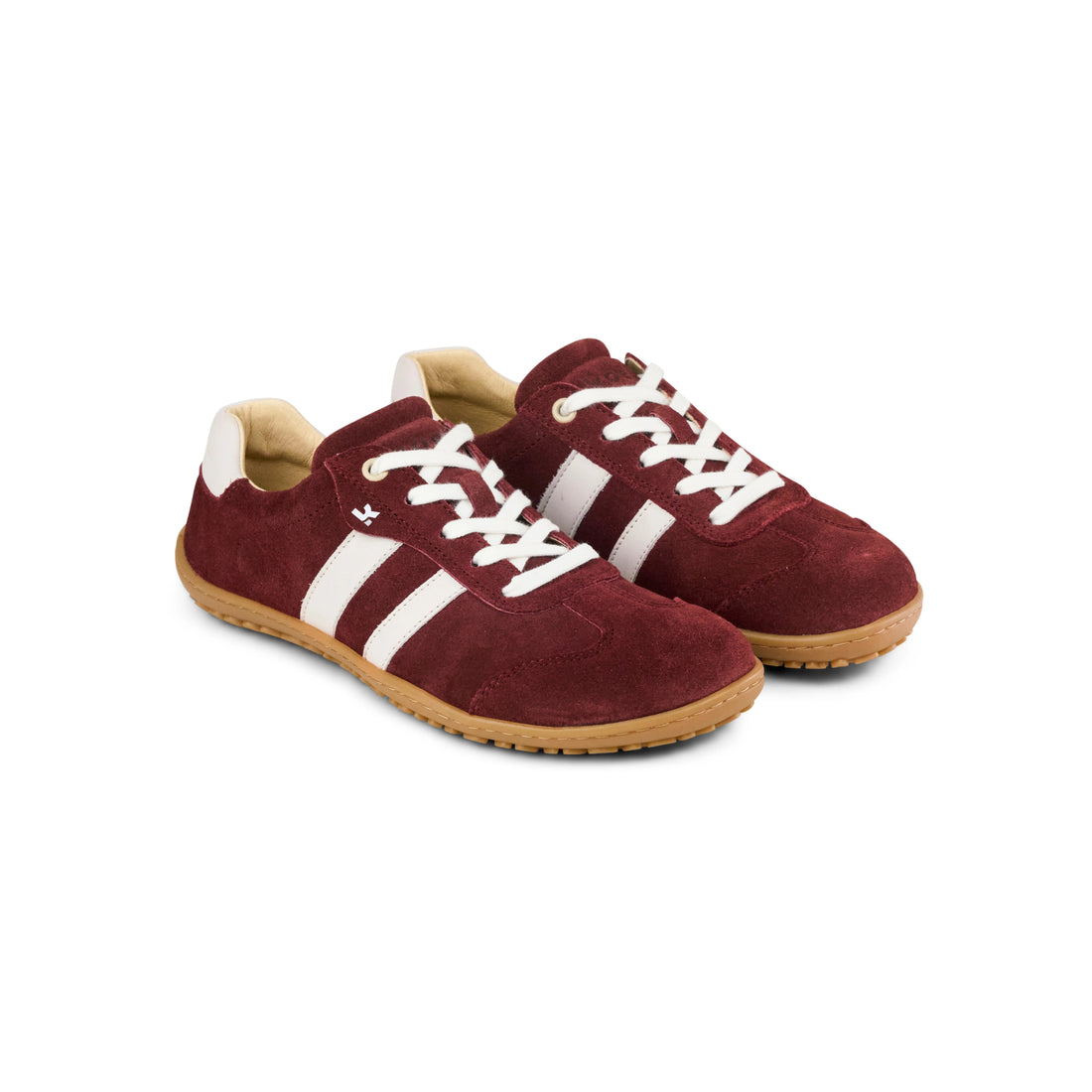 Ila Suede Bordo White – Herren Retro-Barfuß-Sneaker