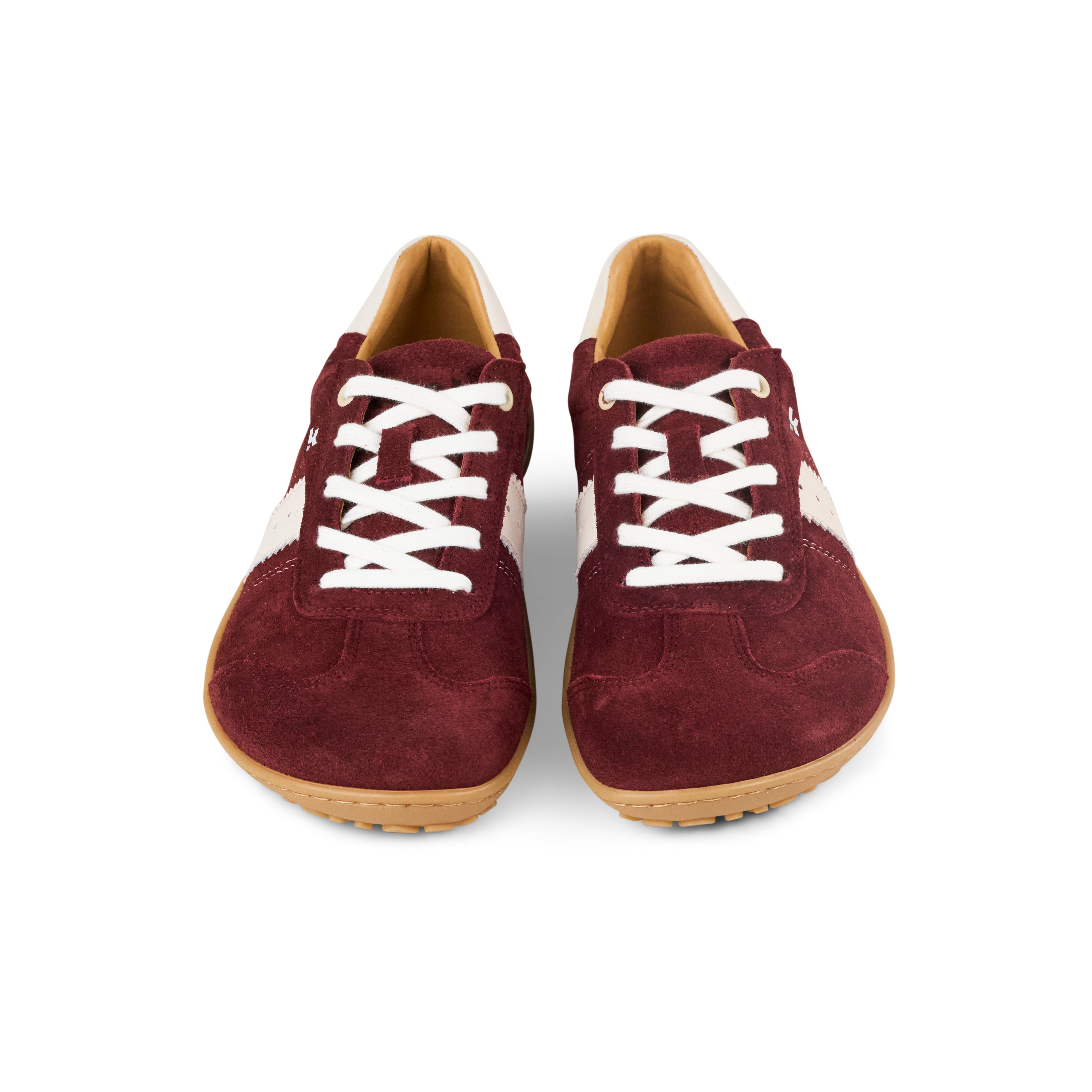 KOEL Ila Suede Bordo Damensneaker – Retrostyle Barfußschuh für jeden Tag