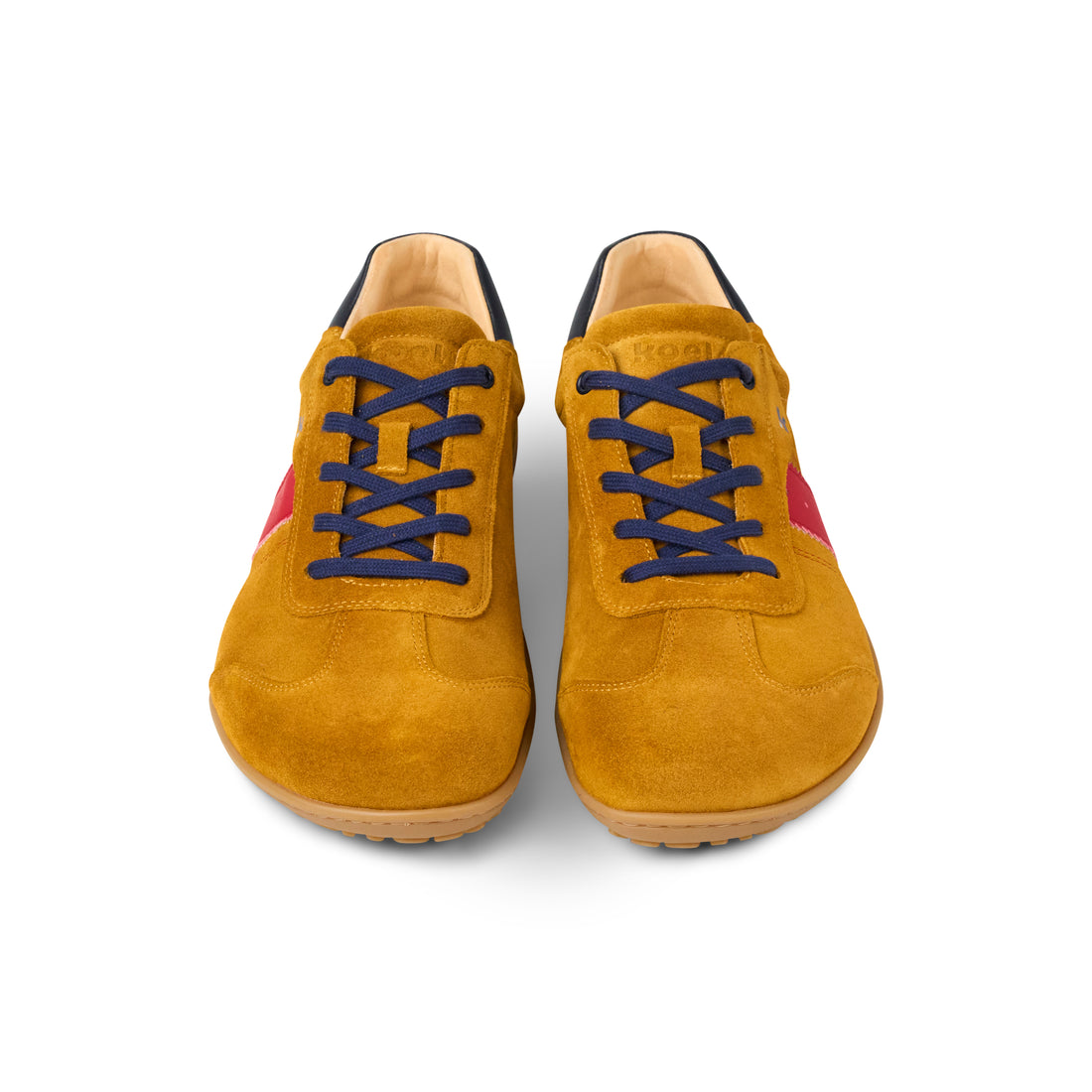 KOEL Ila Suede Ocra Damensneaker – Stilvoller Barfußschuh für jeden Tag