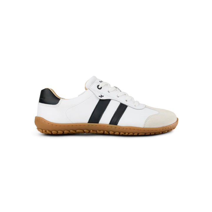 Ila Nappa Suede Off White / Black  – Damen Retro-Barfuß-Sneaker