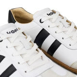 Ila Nappa Suede Off White / Black  – Damen Retro-Barfuß-Sneaker