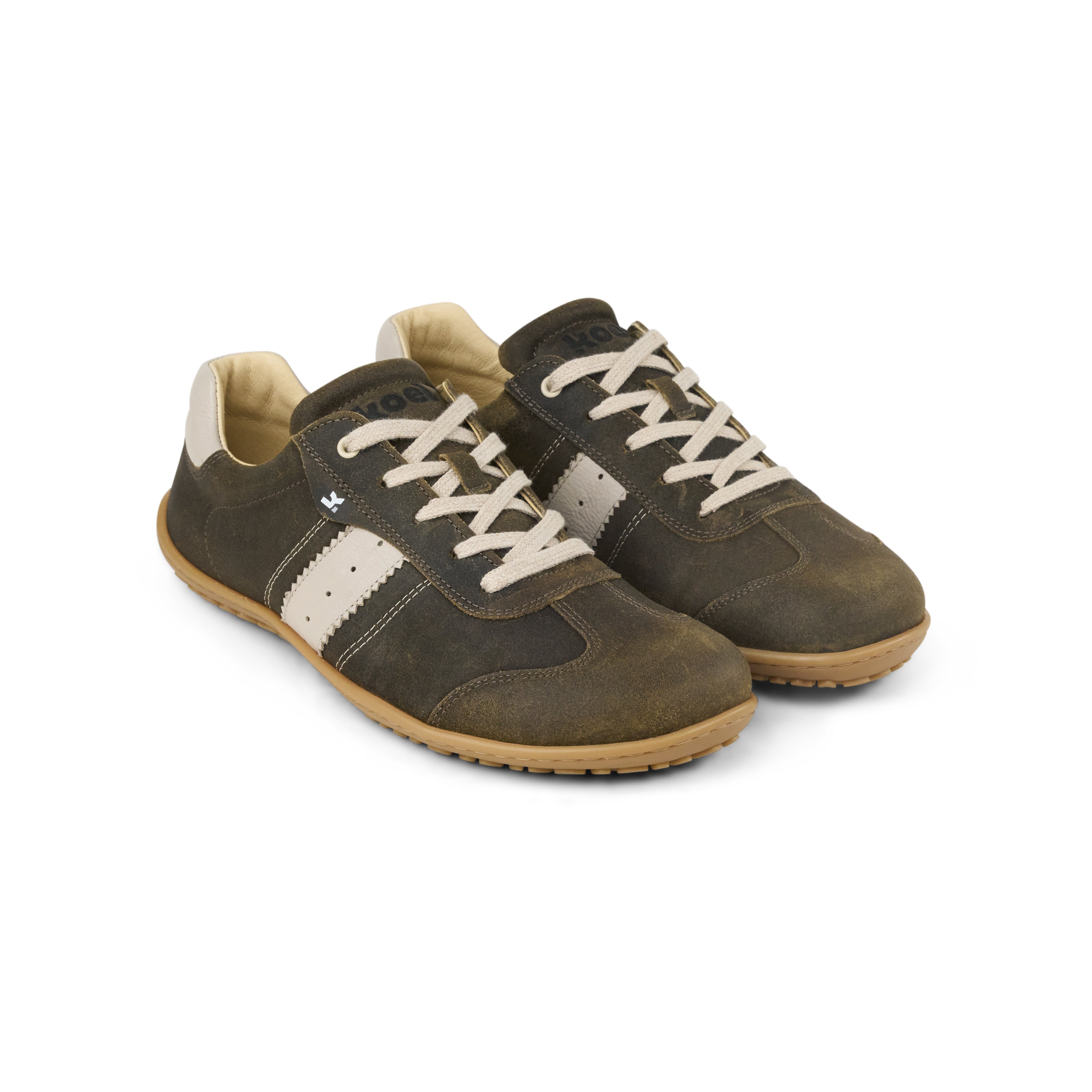 KOEL ILO Suede Taupe – Herren Barfuß-Sneaker