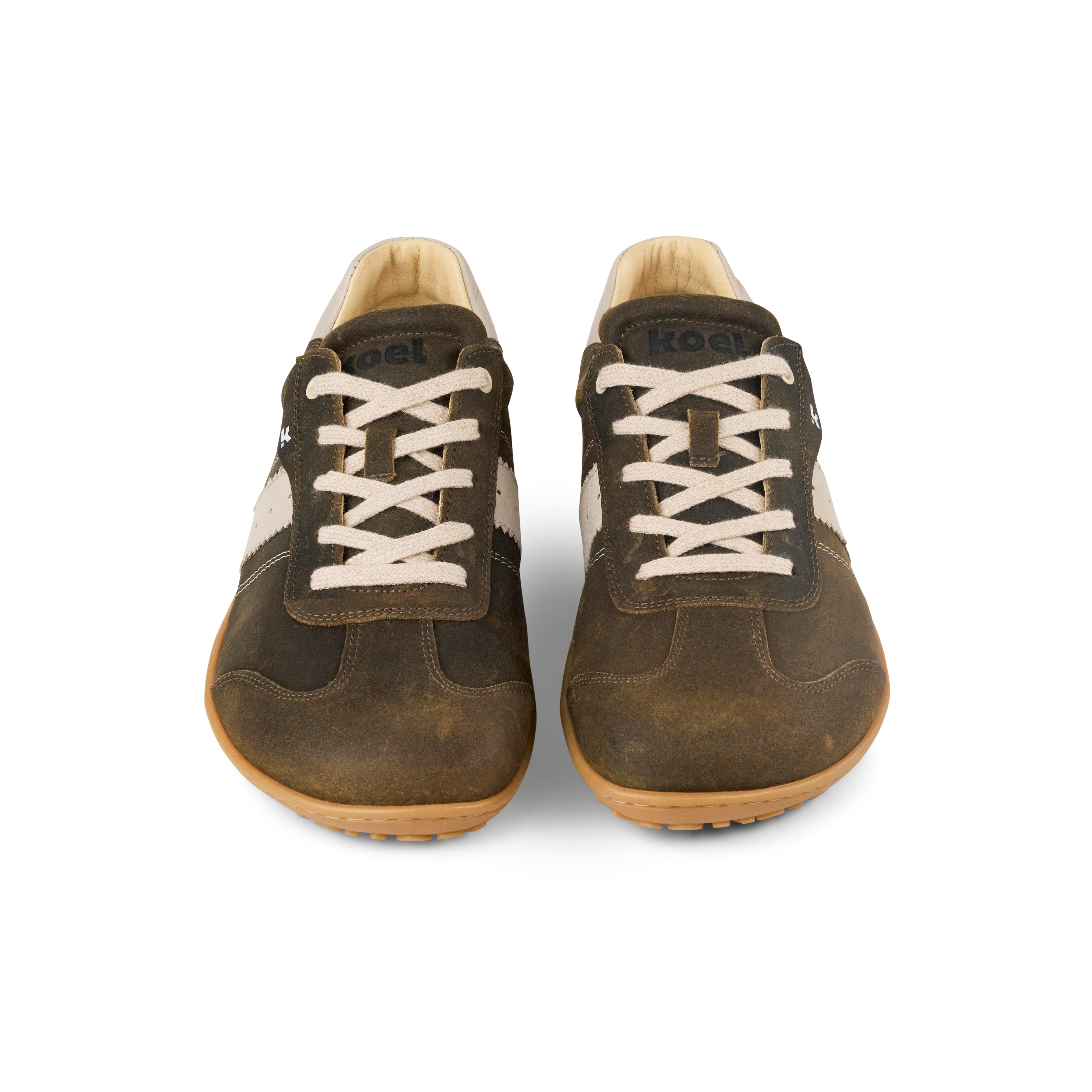 KOEL ILO Suede Taupe – Herren Barfuß-Sneaker