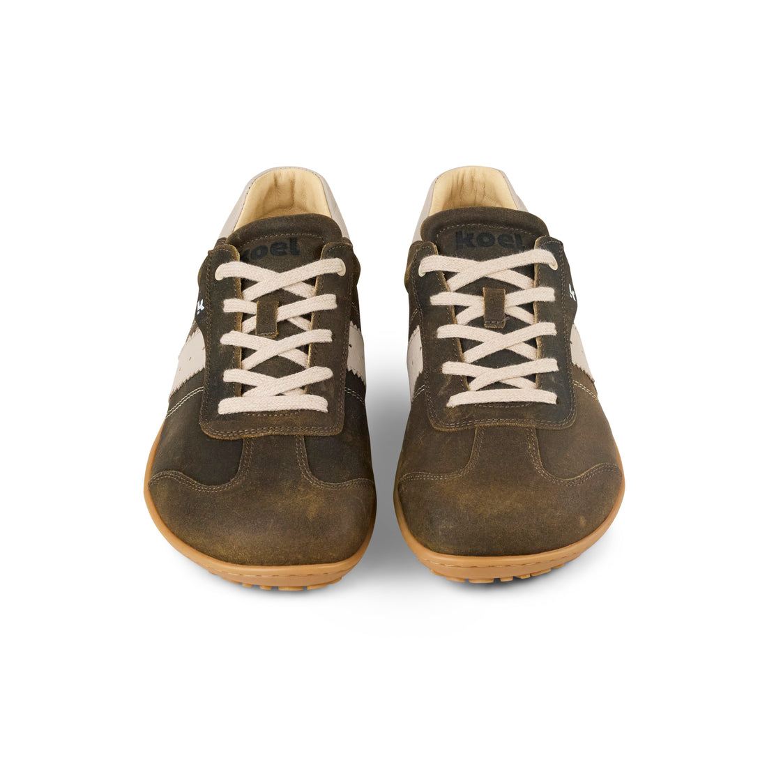 KOEL ILO Suede Taupe – Herren Barfuß-Sneaker