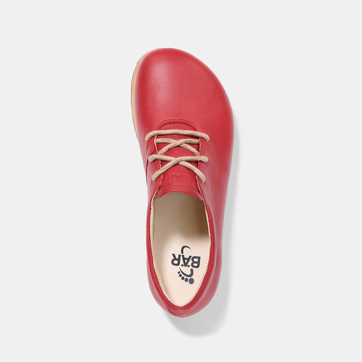 Carey rot- puristisch, edel, besonders fußfreundlicher Lederschuh