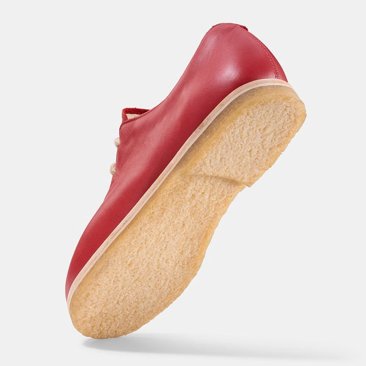 Carey rot- puristisch, edel, besonders fußfreundlicher Lederschuh