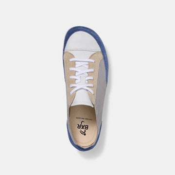 Emma Blau / Weiss - Passformwunder Sneaker mit Naturkautschuksohle