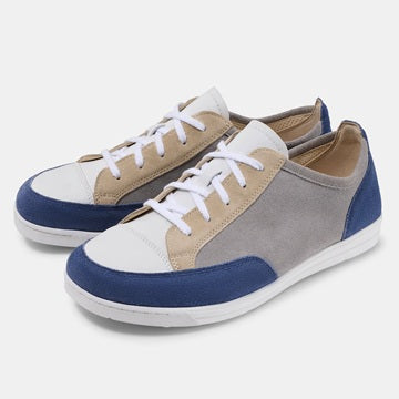Emma Blau / Weiss - Passformwunder Sneaker mit Naturkautschuksohle