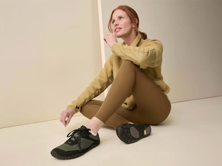 Junis Tex Schwarz Grün - Damen Sportsneaker