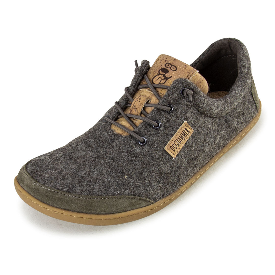 Terrar Wool Greyish Unisex Barfußschuh aus Merino Wolle