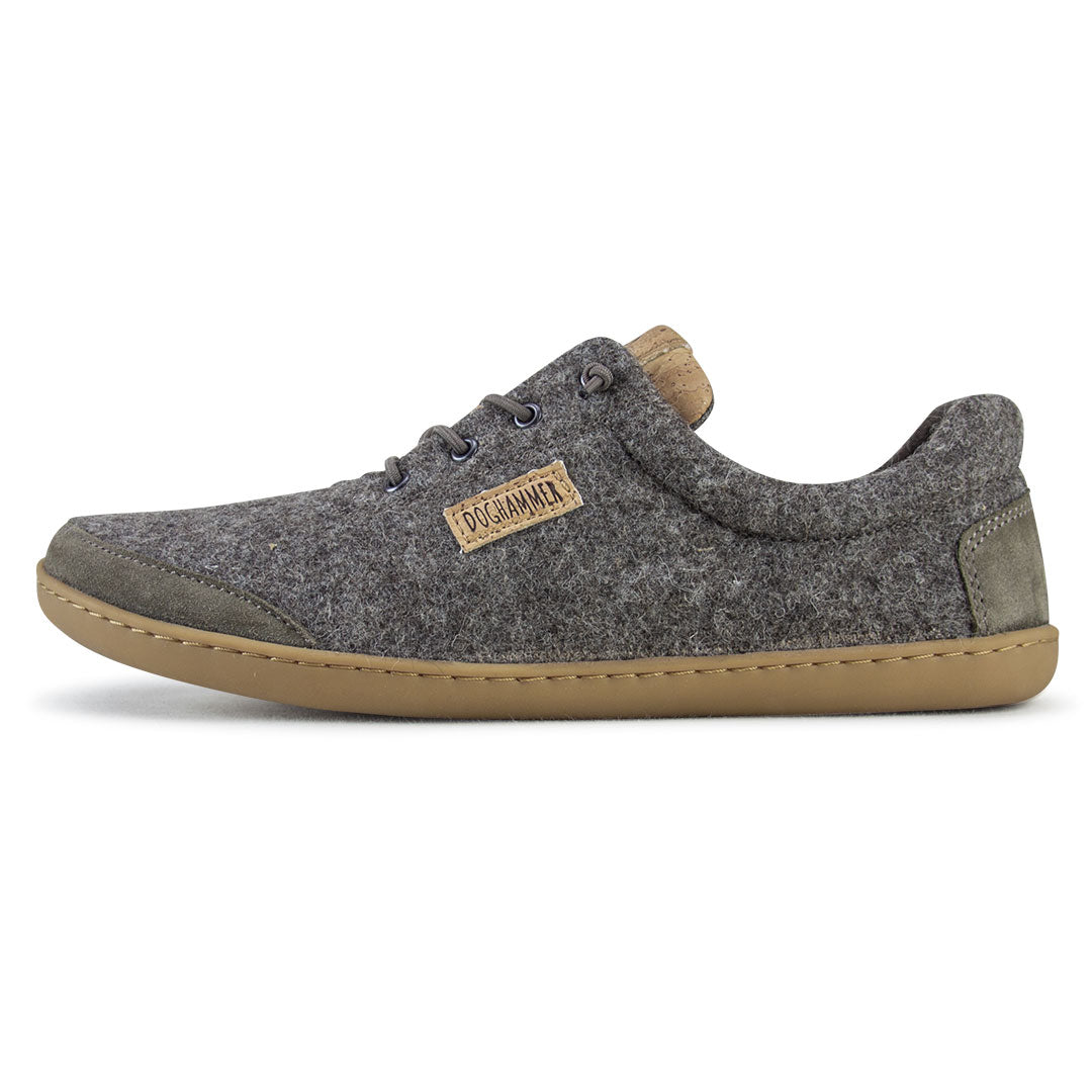 Terrar Wool Greyish Unisex Barfußschuh aus Merino Wolle