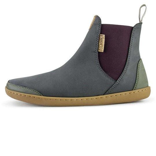 Terrar Chelsea Vegan Grey - Barfuß Chelsea Boots