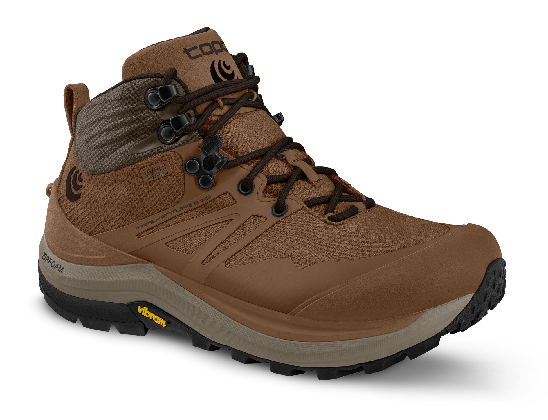 Topo Athletic Trailventure 2 WP Brown –  Herren Wanderschuh - Wasserdichter Komfort für jedes Abenteuer