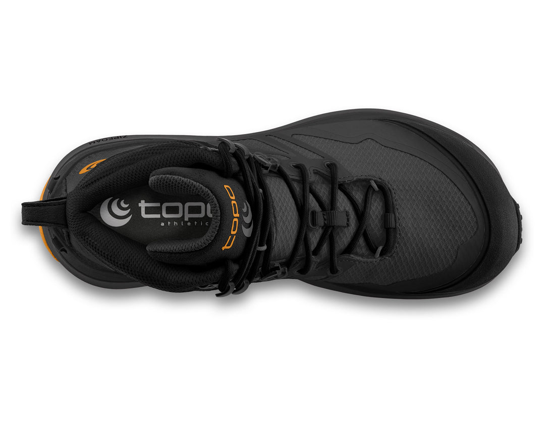 Topo Athletic Trailventure 2 WP Charcoal / Orange –  Herren Wanderschuh - Wasserdichter Komfort für jedes Abenteuer