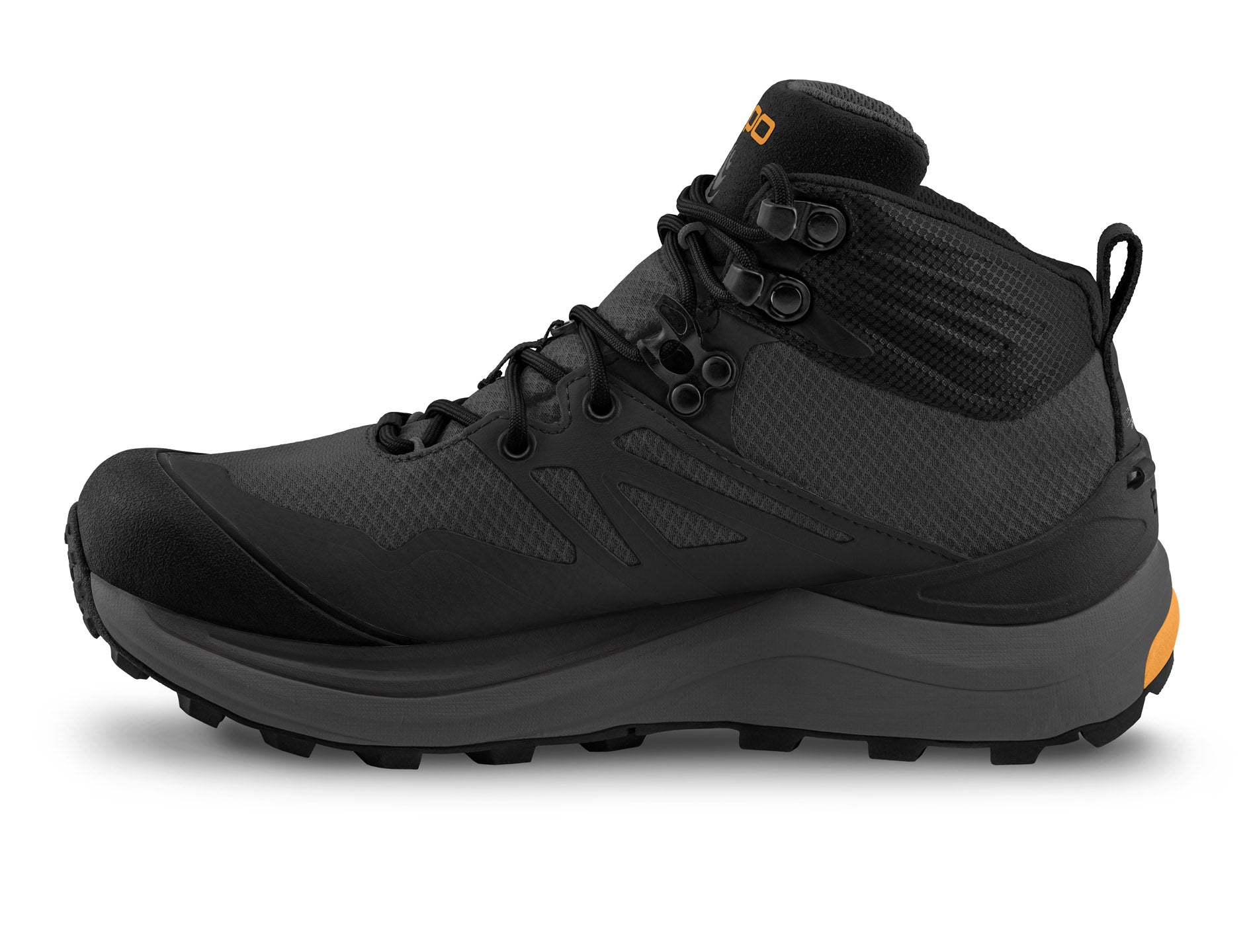 Topo Athletic Trailventure 2 WP Charcoal / Orange –  Herren Wanderschuh - Wasserdichter Komfort für jedes Abenteuer