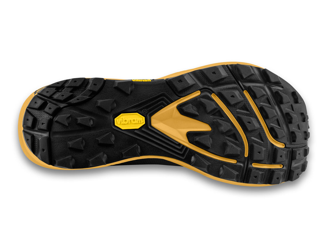 MTN Racer 4 Black/Yellow - Topo Herren Trailrunning-Schuh für schnelle Läufe in anspruchsvollem Gelände.