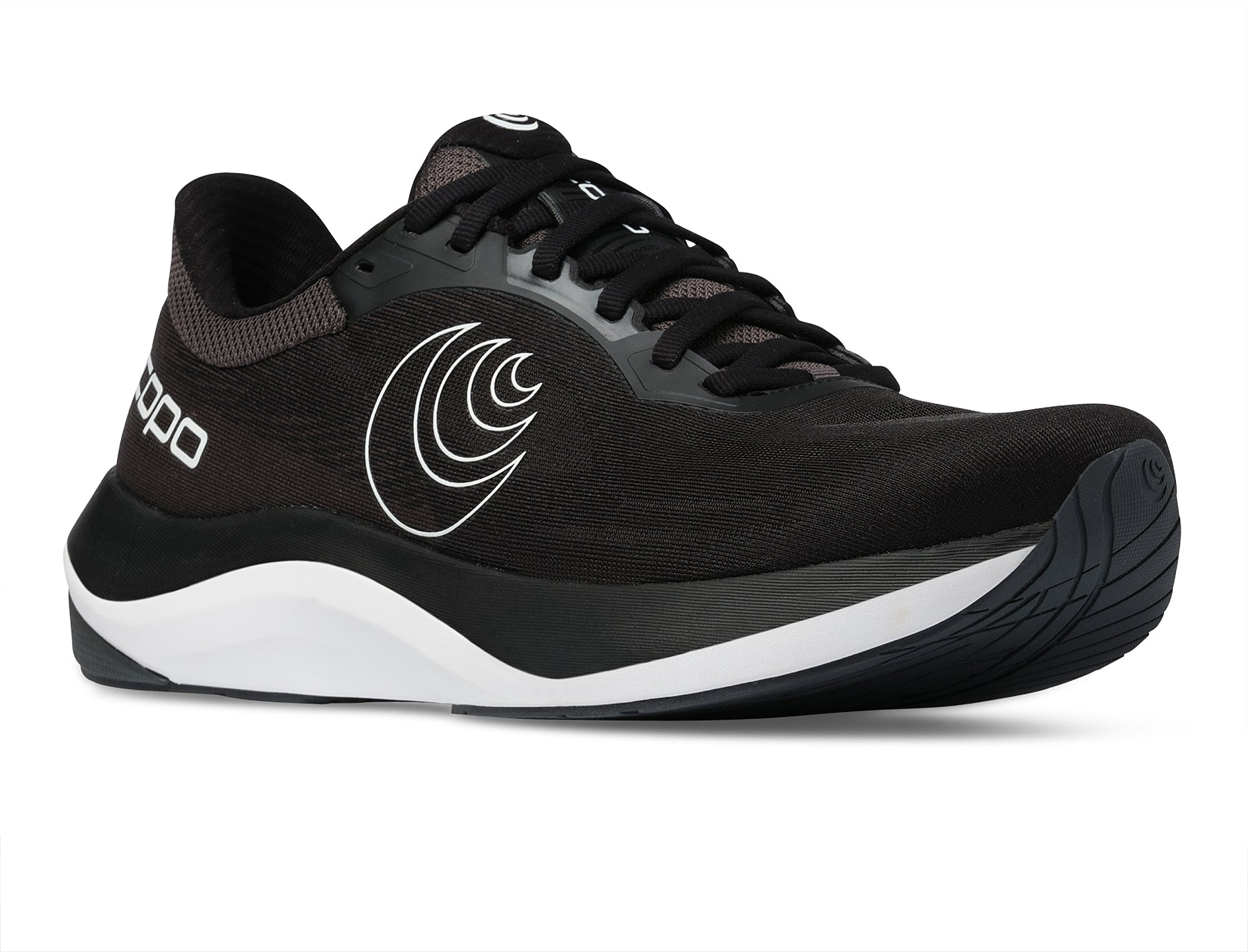 Topo Athletic Ultrafly 6 Black WHite – Herrenlaufschuh. Stabilität, Dämpfung und Dynamik in perfekter Balance