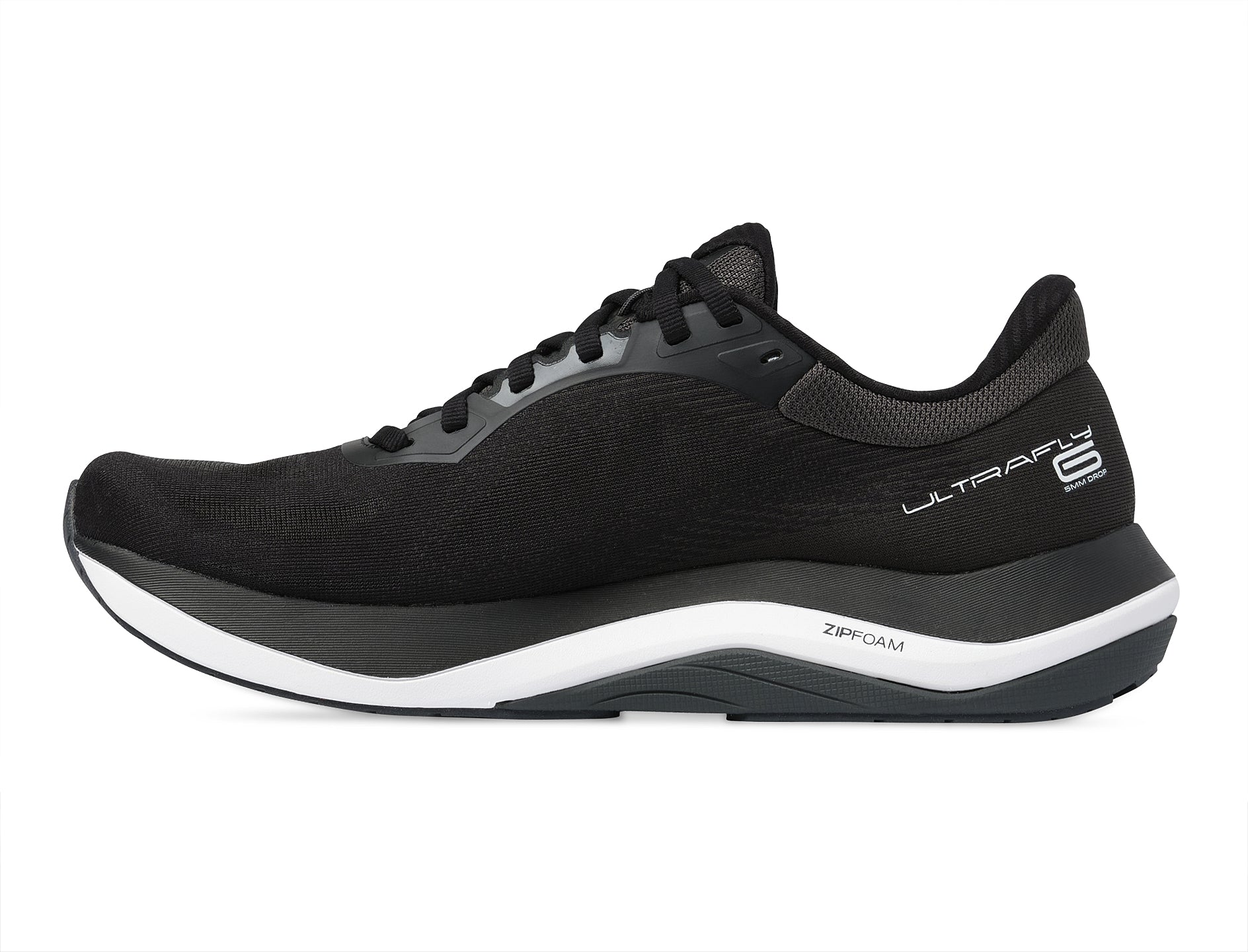 Topo Athletic Ultrafly 6 Black WHite – Herrenlaufschuh. Stabilität, Dämpfung und Dynamik in perfekter Balance