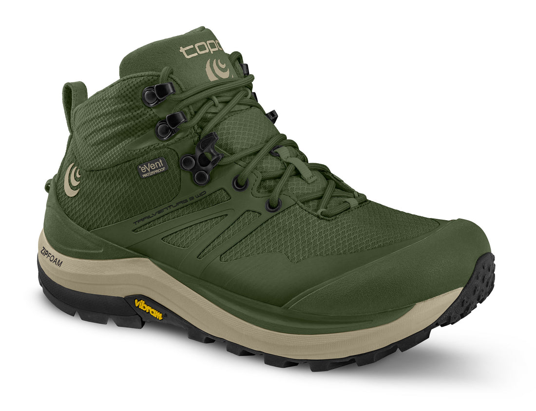 Topo Athletic Trailventure 2 WP Olive  – Damen Wanderschuhe - Wasserdichter Komfort für jedes Abenteuer