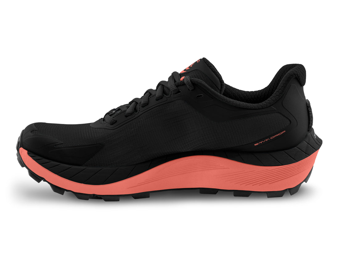 MTN Racer 4 Black/Rose - Topo Damen Trailrunningschuh. Maximale Dämpfung. Maximale Kontrolle. Maximale Performance.