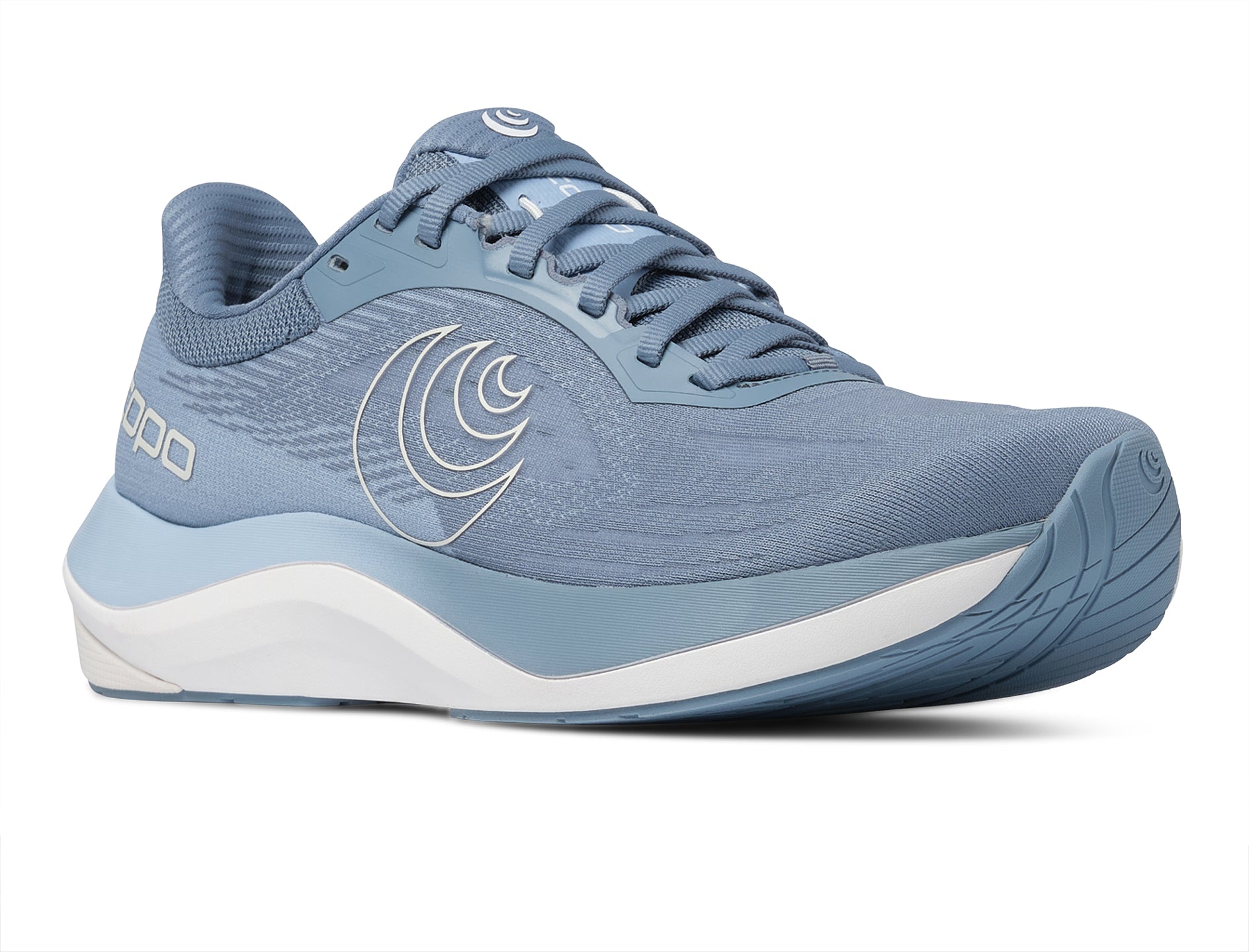 Topo Athletic Ultrafly 6 Blue WHite – Damenlaufschuhe. Stabilität, Dämpfung und Dynamik in perfekter Balance