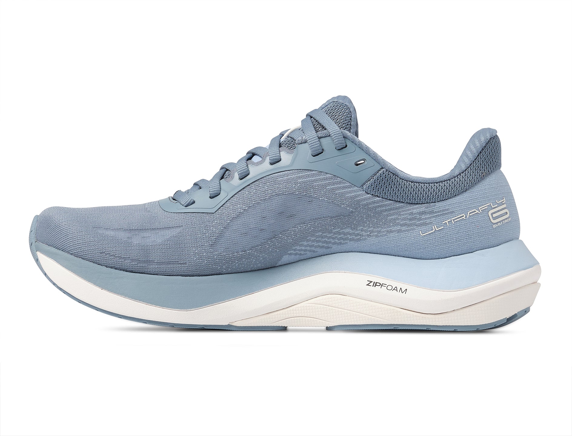 Topo Athletic Ultrafly 6 Blue WHite – Damenlaufschuhe. Stabilität, Dämpfung und Dynamik in perfekter Balance