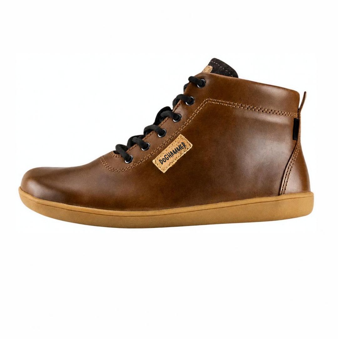 Terrar Leather High WP Brown - wasserdicht Barfußschuhe