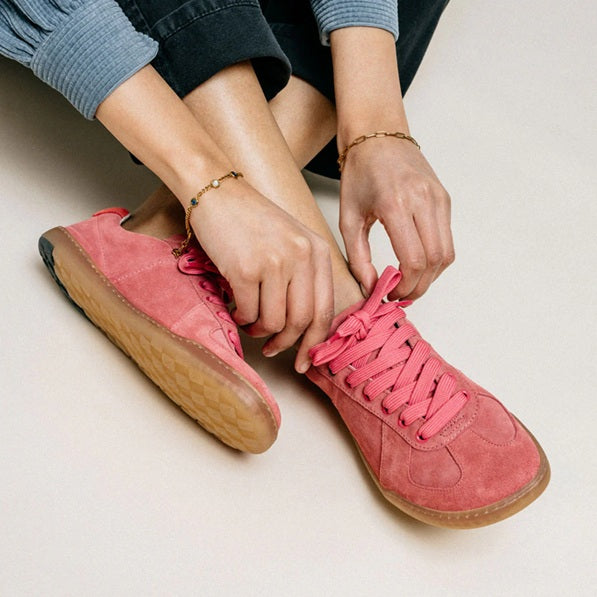 Blusun BLSN 200W Pink - Damen Barfuß - Sneaker  aus hochwertigem Leder