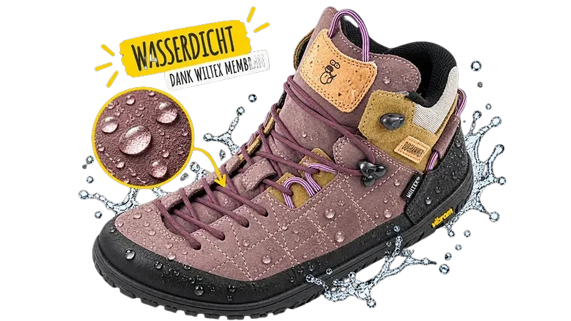Terrar Rock High WP Indigo - wasserdichter Barfuß-Wanderschuh