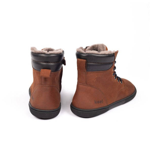 KOEL Florence - Damen Winterbarfußstiefel mit Lammfell