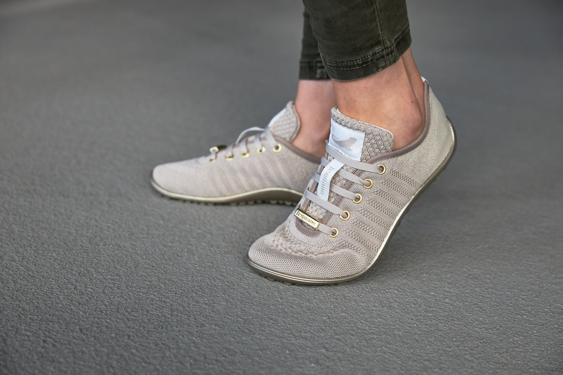 Go Gold - luftiger, veganer Sneaker