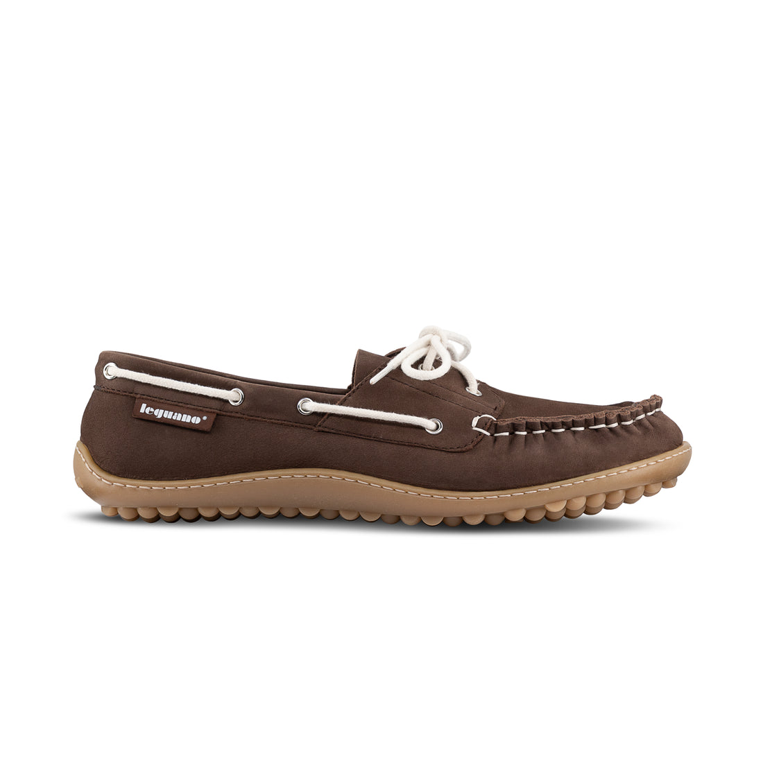 Leguano Moreccasin Mokka  –  Premium Mokassin aus super weichen Nubukleder